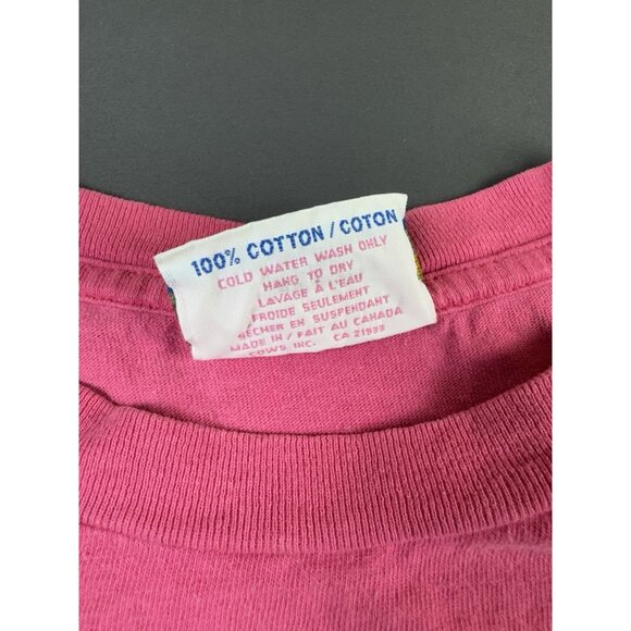 Rare Vintage Y2K Cows Ice Cream Art Painting Paint Splatter Pink Small Shirt - Picture 13 of 15